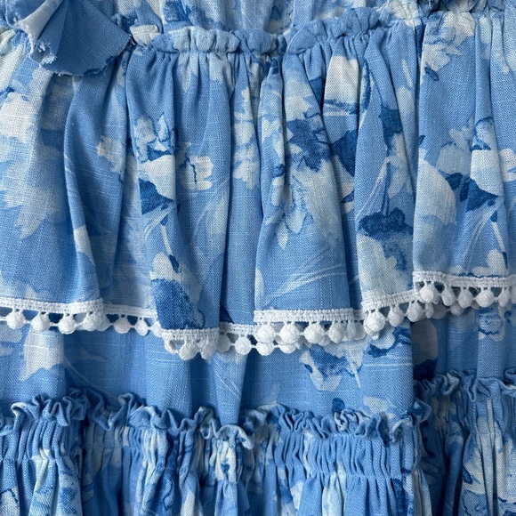 - Misa Lilian Blue Dress (Blue Wildflower) - Picture 4 of 9